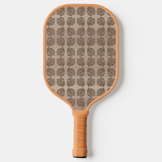 Pickleball Paddle, Retro Tiki Palm Leaf Pickleball Schläger (Rückseite)