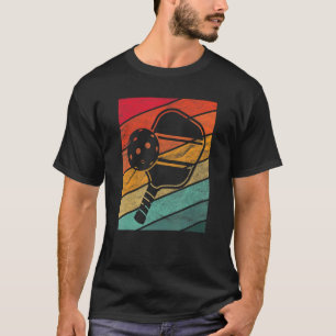 Pickleball Paddle Retro Vintag Game Dink Player H T-Shirt