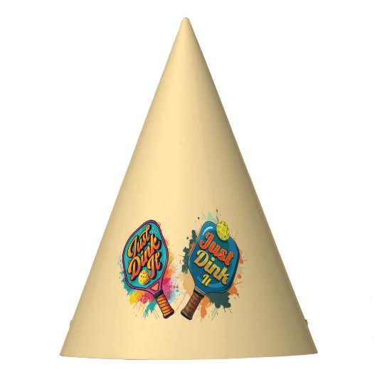 Pickleball Paddle - Sport & Spaß Design Partyhütchen (Vorderseite)