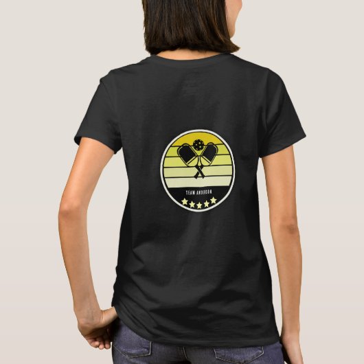 Pickleball Paddle T-Shirt (Rückseite)