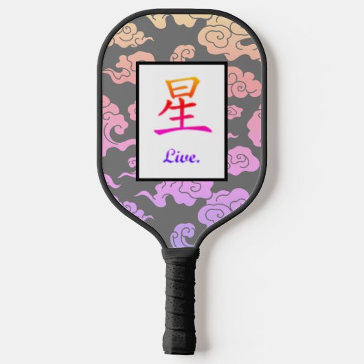 PICKLEBALL PADDLE TIGER DIY INITIAL AND CLOUUUTS (Rückseite)