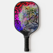 Pickleball Paddle TIGER LACE UND EINE HUMMINGBIRD (Vorderseite)