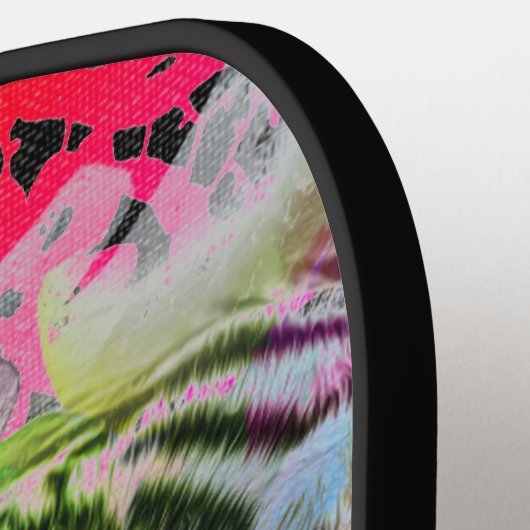 Pickleball Paddle TIGER LACE UND EINE HUMMINGBIRD (Linke Seite)