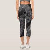 Pickleball Paddle Tornado!! Hochwaisted-Capris Capri Leggings (Rückseite)