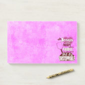 Pickleball Paddle und Jesus Post-it Klebezettel (Auf Schreibtisch)