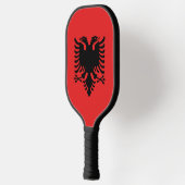Pickleball Paddle unter der Flagge Albaniens (Links)