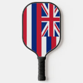 Pickleball Paddle unter der Flagge Hawaiis, USA (Vorderseite)