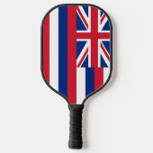 Pickleball Paddle unter der Flagge Hawaiis, USA (Rückseite)