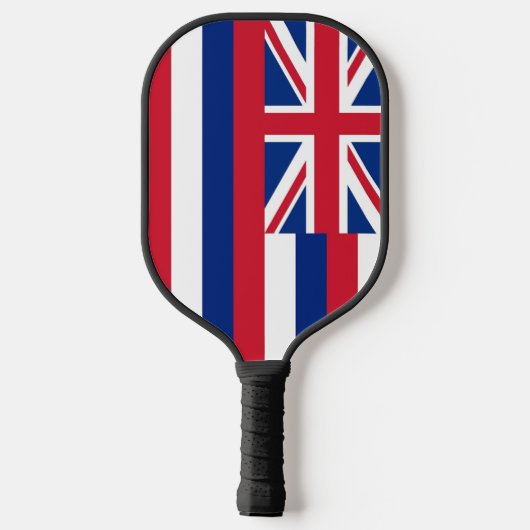 Pickleball Paddle unter der Flagge Hawaiis, USA (Rückseite)