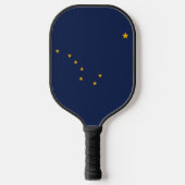 Pickleball Paddle unter der Flagge von Alaska, USA (Vorderseite)