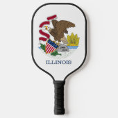 Pickleball Paddle unter der Flagge von Illinois, U (Vorderseite)