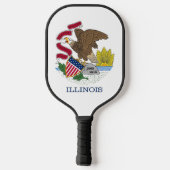 Pickleball Paddle unter der Flagge von Illinois, U (Rückseite)