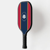 Pickleball Paddle unter der Flagge von Mississippi (Links)