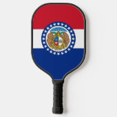 Pickleball Paddle unter der Flagge von Missouri, U (Rückseite)