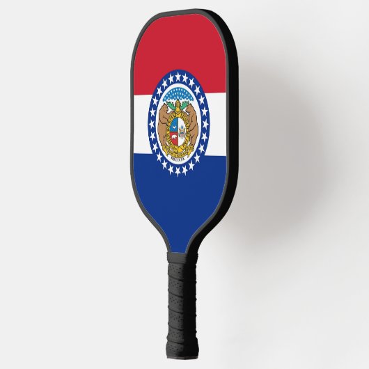 Pickleball Paddle unter der Flagge von Missouri, U (Links)