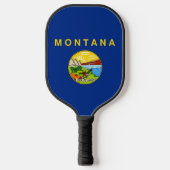 Pickleball Paddle unter der Flagge von Montana, US (Vorderseite)