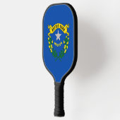 Pickleball Paddle unter der Flagge von Nevada, USA (Links)