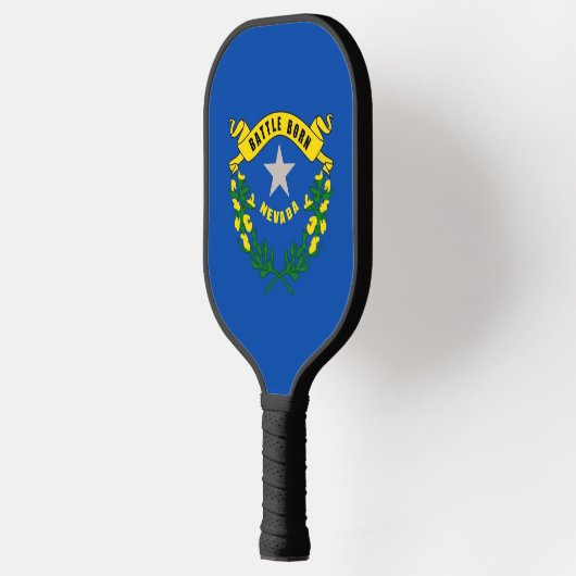Pickleball Paddle unter der Flagge von Nevada, USA (Links)