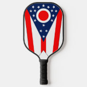 Pickleball Paddle unter der Flagge von Ohio, USA (Vorderseite)