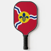Pickleball Paddle unter der Flagge von St. Louis, (Vorderseite)