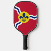 Pickleball Paddle unter der Flagge von St. Louis, (Rückseite)