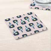 Pickleball Paddle-Untersetzer Rechteckiger Pappuntersetzer (angewinkelt)