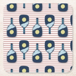 Pickleball Paddle-Untersetzer Rechteckiger Pappuntersetzer