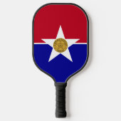Pickleball Paddle with flag of Dallas, USA (Vorderseite)