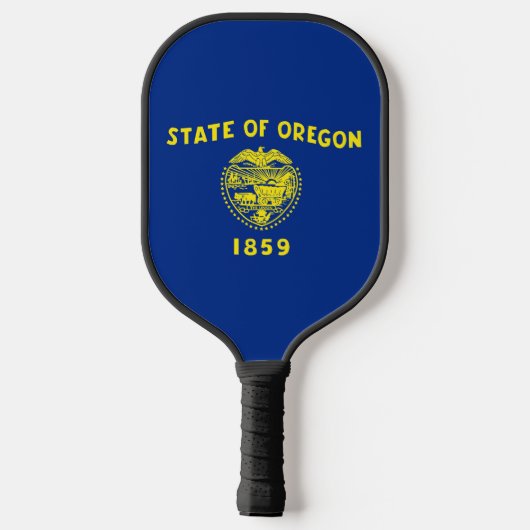 Pickleball Paddle with flag of Oregon, USA (Rückseite)