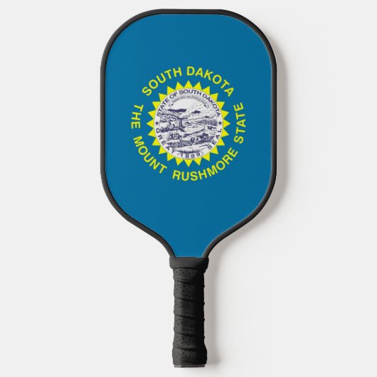 Pickleball Paddle with flag of South Dakota, USA (Vorderseite)
