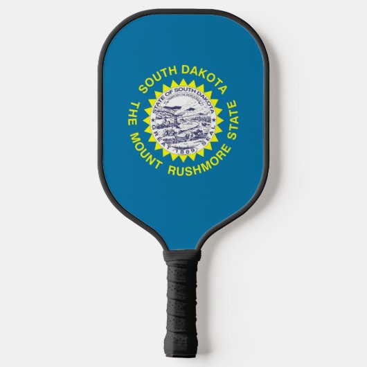 Pickleball Paddle with flag of South Dakota, USA (Rückseite)