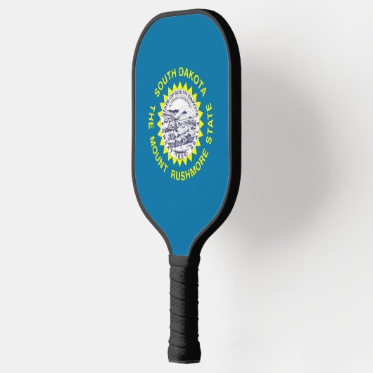 Pickleball Paddle with flag of South Dakota, USA (Links)