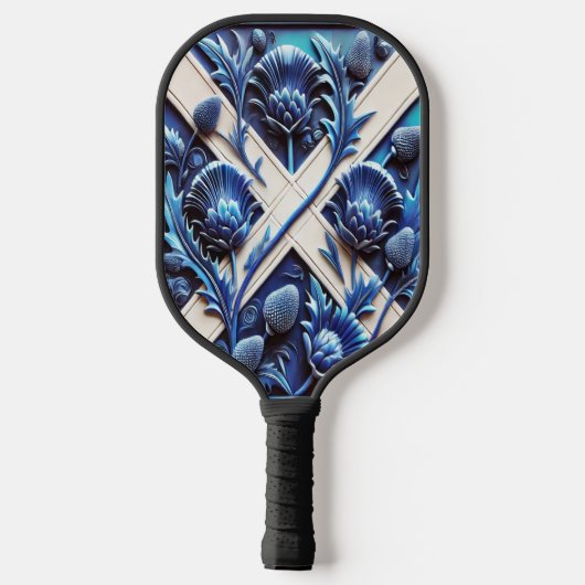 Pickleball Paddle with Scottish Thistles (Rückseite)