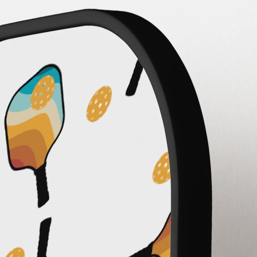 Pickleball Paddles & Ball Pattern (Linke Seite)