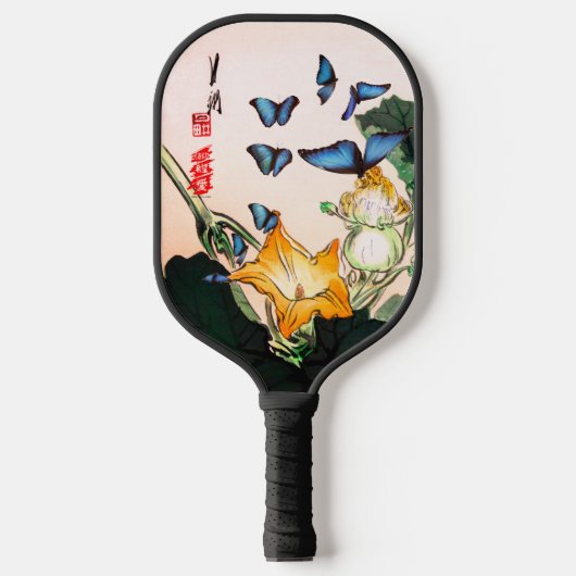 PICKLEBALL PADDLES BUTTERFLIES JAPANISCHE BLUME (Vorderseite)