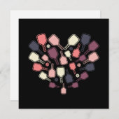 Pickleball Paddles Heart Dankeskarte (Vorne/Hinten)