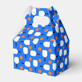 Pickleball Paddles, Orange Pickleball Balls, blau Geschenkschachtel (Rückseite)