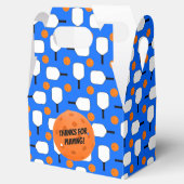 Pickleball Paddles, Orange Pickleball Balls, blau Geschenkschachtel (Geöffnet)