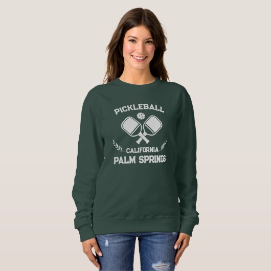 Pickleball Palm Springs California US Custom Sweatshirt (Vorne ganz)