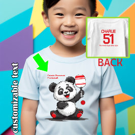 Pickleball Panda Baby T-shirt