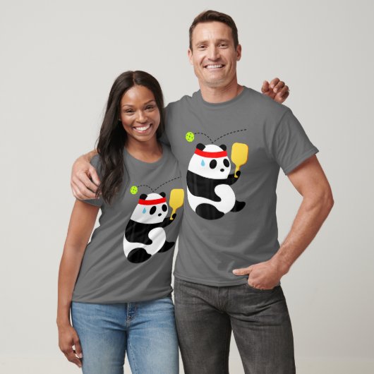 Pickleball Panda Bär BONK! T-Shirt (Unisex)