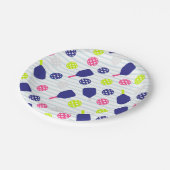 Pickleball-Papierplatten Pappteller (Schrägansicht)