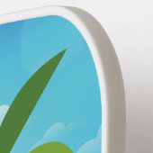 Pickleball Paradise Palm Trees Pickleball Schläger (Linke Seite)