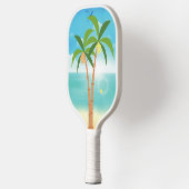 Pickleball Paradise Palm Trees Schläger (Links)