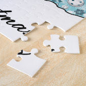 Pickleball Partners Santa & Reindeer Sleighing It Puzzle (Seite)