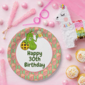 Pickleball Party 30. Geburtstag mit Bier Pappteller (Party)