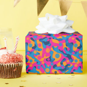 Pickleball-Party-Camouflage Geschenkpapier