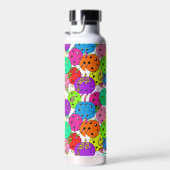 Pickleball Party Confetti und Balloons Personalisi Trinkflasche (Rechts)