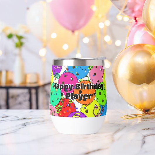 Pickleball Party Confetti und Pickleball Balloons (Junggesellenabschied)