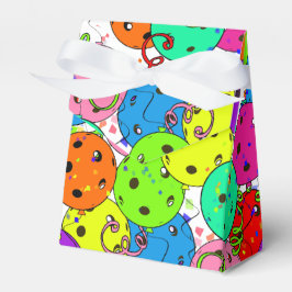 Pickleball Party Confetti und Pickleball Balloons Geschenkschachtel